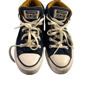 Converse Kids High-Top Sneakers - Navy and Mustard